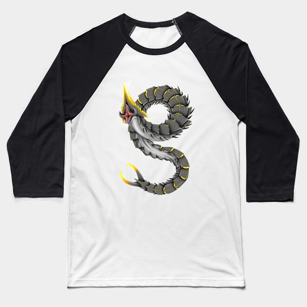 Ice Worm Baseball T-Shirt by DahlisCrafter